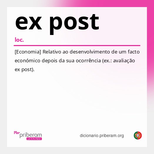 Significado de ex post